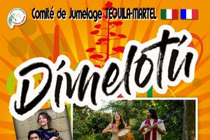 photo concert musiques latines avec le duo DIMELOTU