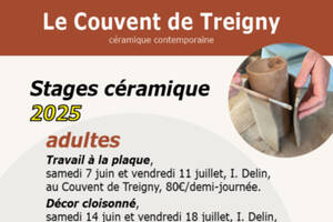 STAGES CERAMIQUE ADULTES au Couvent