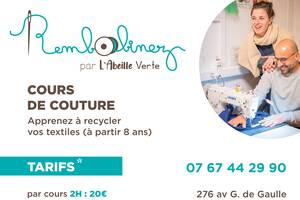 Cours de couture - Rembobinez par l'Abeille Verte
