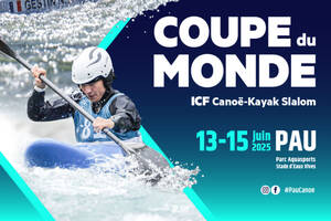 photo Coupe du Monde ICF Canoë-Kayak Slalom Pau 2025
