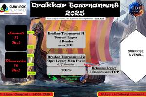 photo Drakkar Tournament 2025 ! Jeu de cartes Magic L'Assemblée à Caen