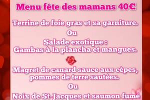 photo Menu Fête des mamans