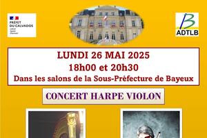 Concert harpe violon par Marianne Eva LECLER et Francine TRACHIER