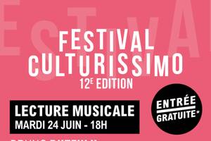 Bruno Putzulu avec Lionel Suarez pour Culturissimo !
