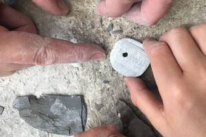 Ateliers « peintures rupestres et parures néolithiques » pour les Journées Européennes de l’archéologie.