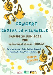Concert Choeur La Villanelle à Boulay
