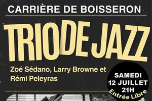 Concert Jazz - Carrière de Boisseron samedi 12 juillet