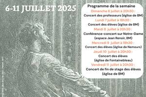 Concerts gratuits de la 11e Académie d'orgue de Bourron-Marlotte