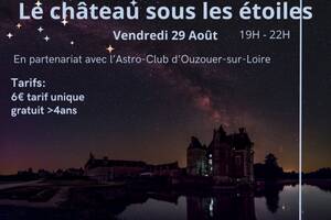 Le Château de La Bussière sous les étoiles