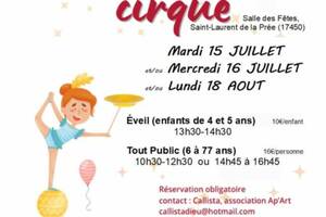Atelier Cirque, de 4 à 77 ans, vacances d'été