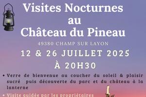Visite nocturne du Château du Pineau - 49 Champ-sur-Layon