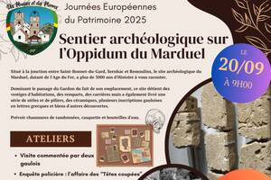 Journées Européennes du Patrimoine : Sentier archéologique sur l'Oppidum du Marduel