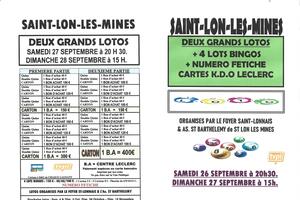 DEUX GRANDS LOTOS BINGOS AVEC FETICHE
