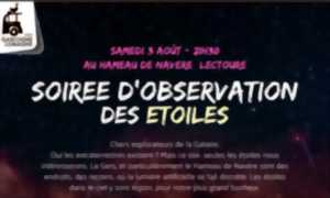 SOIREE OBSERVATION DES ETOILES LECTOURE - HAMEAU DE NAVERE