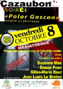 photo SOIREE POLAR GASCON  A LA MEDIATHEQUE DE  CAZAUBON