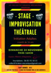 photo Stage d’improvisation théâtrale