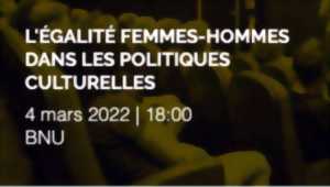 photo L'ÉGALITÉ FEMMES-HOMMES DANS LES POLITIQUES CULTURELLES