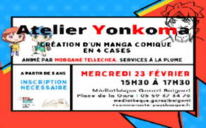 Atelier Yonkoma : création d'un manga comique en 4 cases animé par Morgane Tellechea