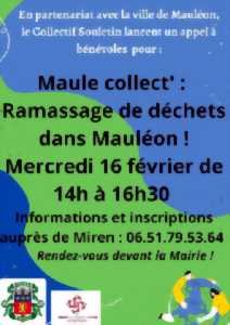 Maule collect' : ramassage de déchets dans Mauléon