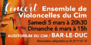 photo CONCERT DE L'ENSEMBLE DE VIOLONCELLES DU CIM/CRI