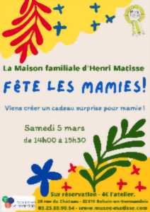 Atelier enfants spécial Mamies à la Maison familiale d'Henri Matisse