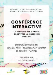 photo Conférence interactive « Le dessous des cartes : décrypter la guerre russo-ukrainienne »