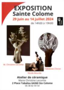 photo Exposition : sculptures en céramique de Marie-Christine Lecomte, Nicole Bourda, Fabienne Chiron