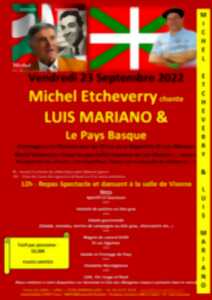 photo Repas spectacle et dansant : Michel Etcheverry chante Luis Mariano et le Pays Basque