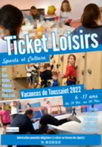 Ticket Loisirs Vacances Automne 2024