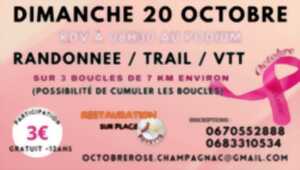 Octobre rose : randonnée / trail / VTT