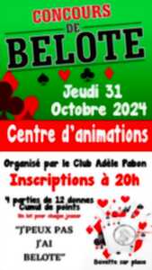 photo Concours de belote du Club Adèle Pabon