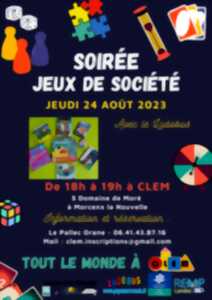 Soirée jeux de société