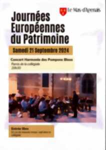 Les Journées Européennes du Patrimoine au Mas d'Ageanis - Concert Harmonie des Pompons Bleus