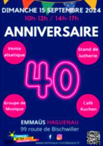 Vente de solidarité Emmaüs - Anniversaire