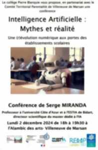 Conférence : INTELLIGENCE ARTIFICIELLE, MYTHES & RÉALITÉ