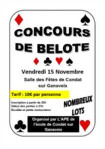 photo Concours de Belote - APE de Condat