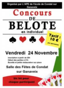 photo Concours de Belote - APE de Condat