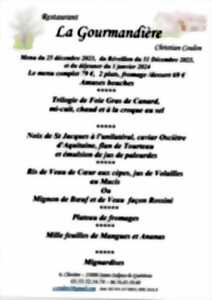 Menu de fêtes à La Gourmandière