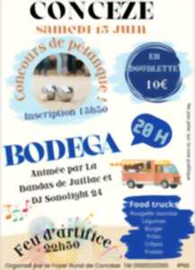 Concours de pétanque et soirée Bodega à Concèze