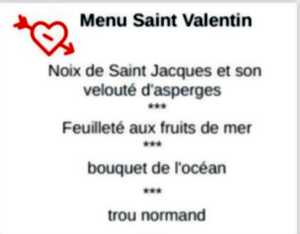 Menu Saint Valentin au restaurant Le Camélia