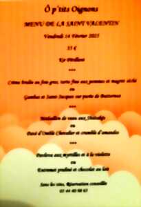 photo : Restaurant O P'tits Oignons : Menu Saint Valentin