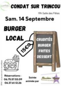 Repas burger local