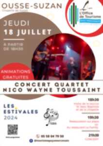 Estivale en Pays Morcenais : Concert Nico Wayne Toussaint Quartet