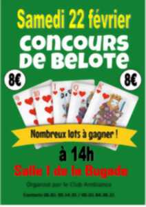 photo Concours de belote organisé par le Club Ambiance de Carcans (8 € par tournoi)