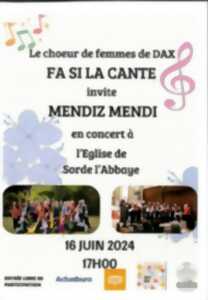 Concert Fa Si La cante et Mendiz Mendi