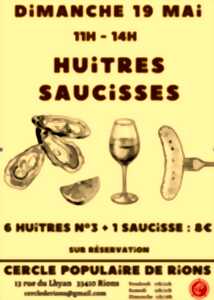 photo Huîtres saucisses au Cercle populaire avec Hibouduo