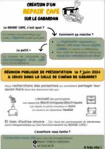 Réunion publique : Création d'un Repair'café