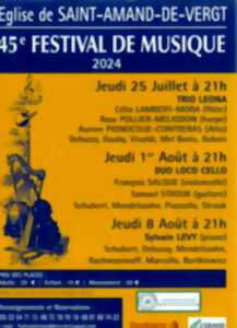 Festival de musique  de Saint Amand de Vergt - 25/07/2024