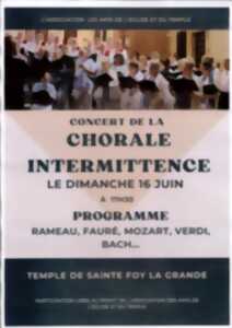 photo Concert de la Chorale Intermittence organisé par l'Association Les Amis de l'Église et du Temple.