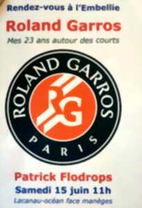 photo Conférence : Rolland Garros mes 23 ans autour des courts de Patrick Flodrops